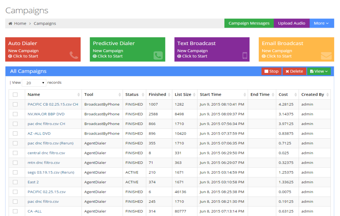 Pause, Resume, and Stop Campaigns from the Campaign Dashboard